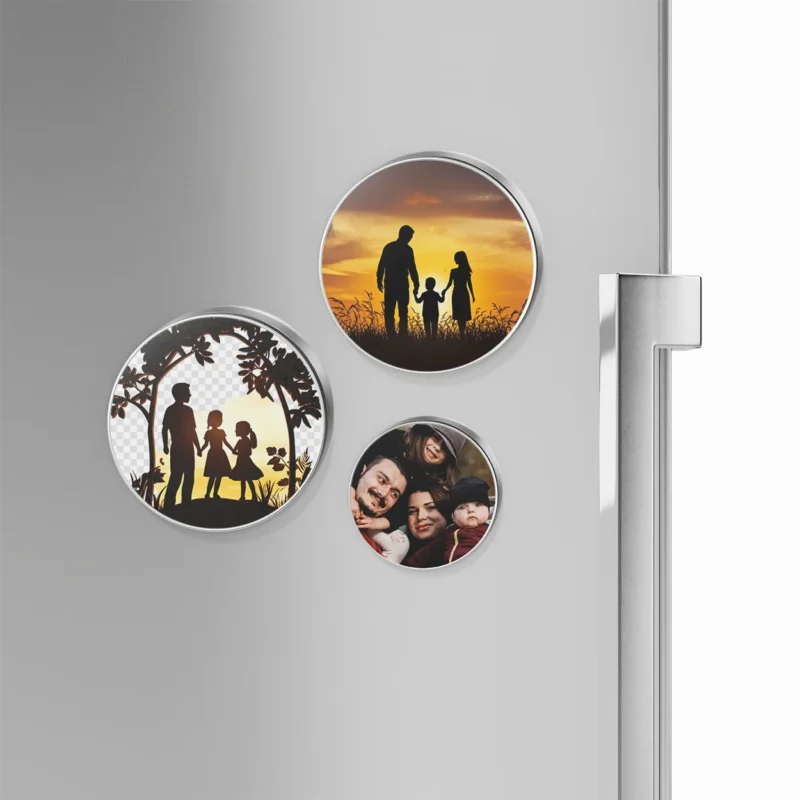 Asymmetric Fridge Magnets