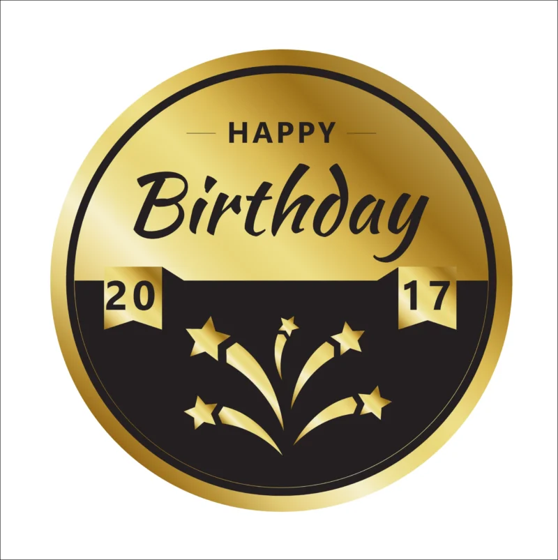 Gold Foil Stickers
